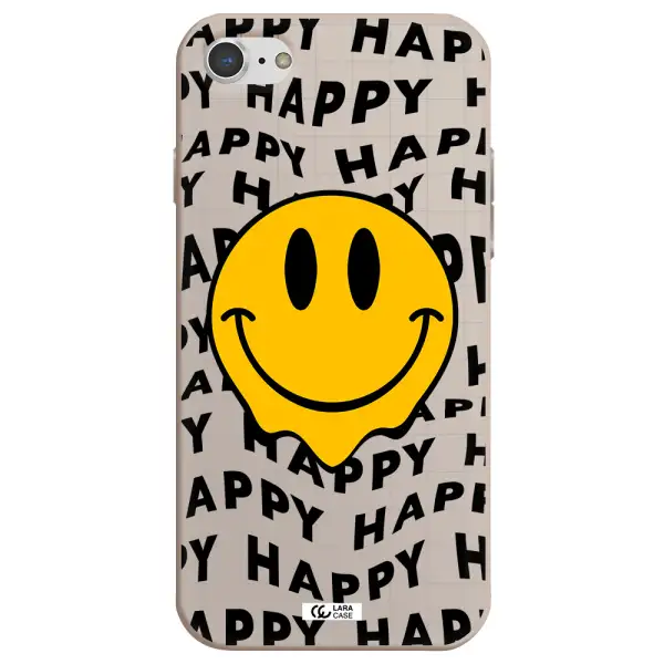 Happy Emoji Apple iPhone 7 Silicone Stone Case