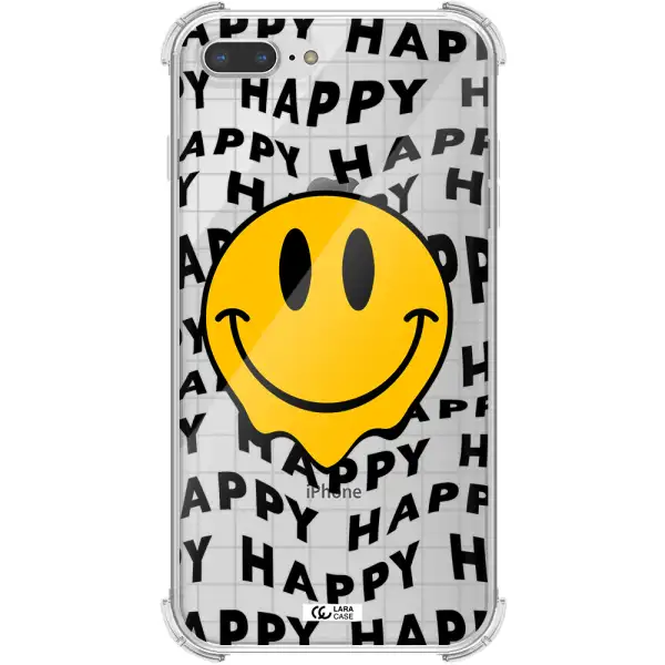 Happy Emoji Apple iPhone 8 plus Clear PC Case
