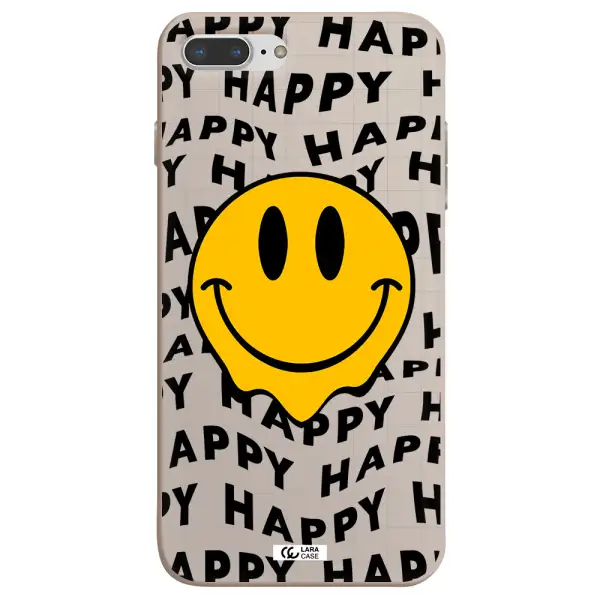 Happy Emoji Apple iPhone 8 plus Silicone Stone Case