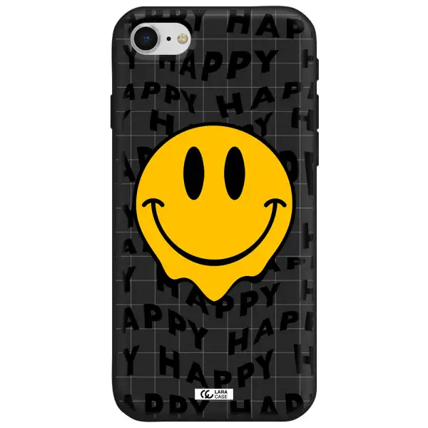 Happy Emoji Apple iPhone se 2020 Silicone black Case