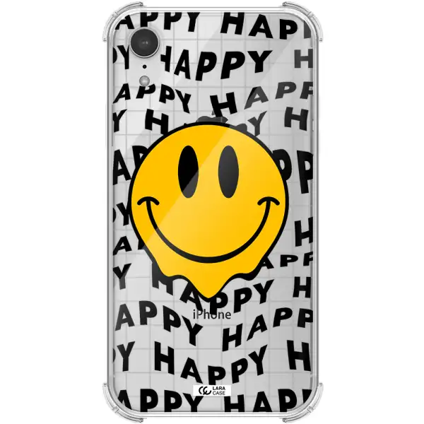 Happy Emoji Apple iPhone XR Clear PC Case
