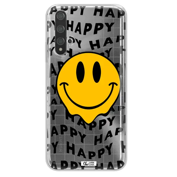Happy Emoji Huawei Nova 5t Clear TPU Case