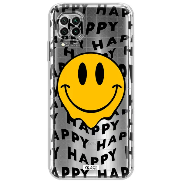 Happy Emoji Huawei Nova 7I Clear Tpu Case