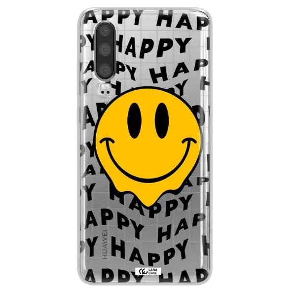 Happy Emoji Huawei P30 Clear TPU Case