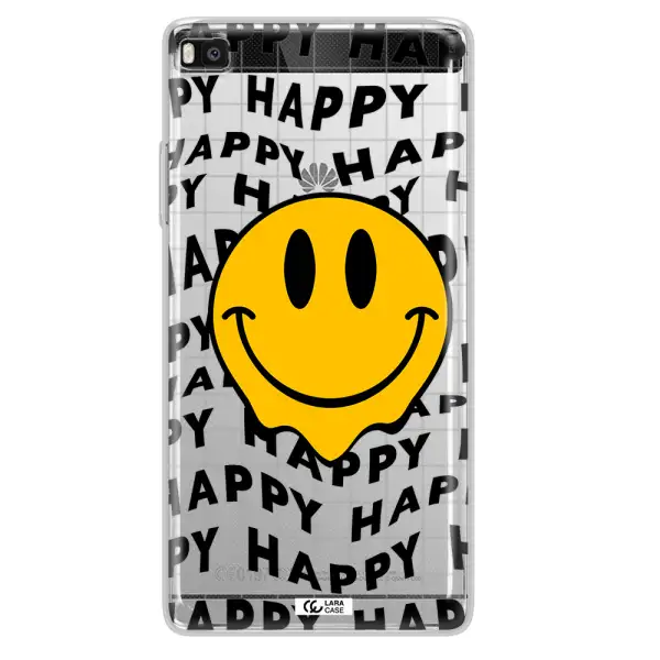 Happy Emoji Huawei P8 Clear TPU Case