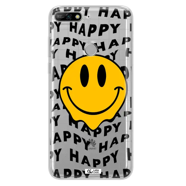 Happy Emoji Huawei Y7 2018 Clear TPU Case