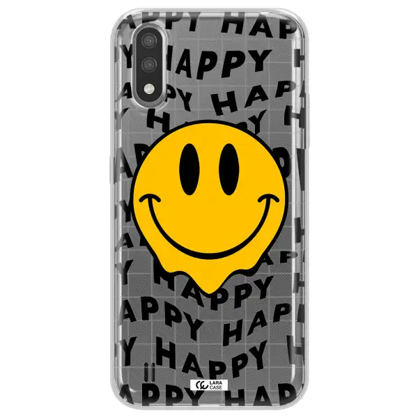 Happy Emoji Samsung A01 Clear TPU Case