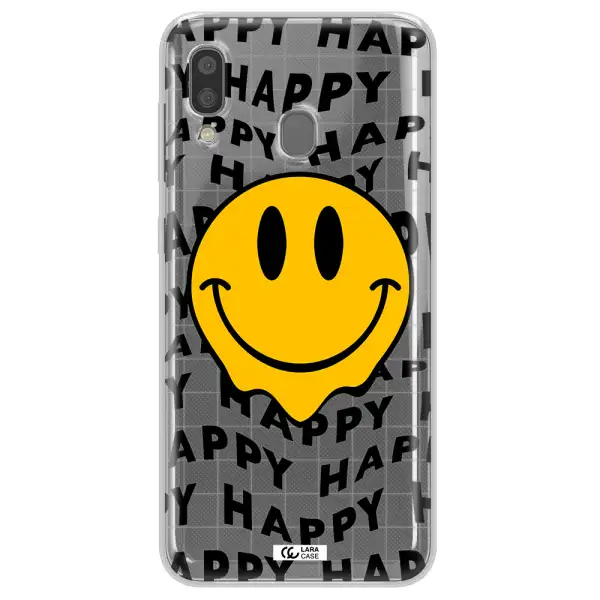 Happy Emoji Samsung A20 Clear TPU Case