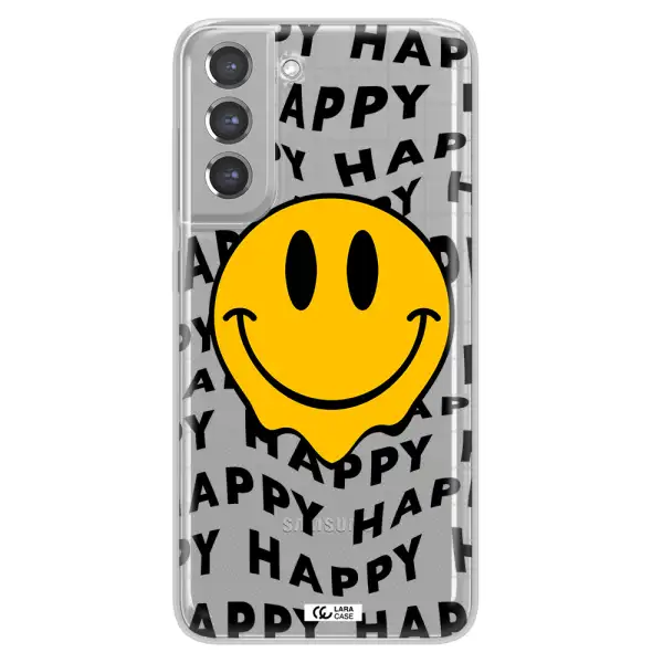 Happy Emoji Samsung A21 Fe Clear TPU Case