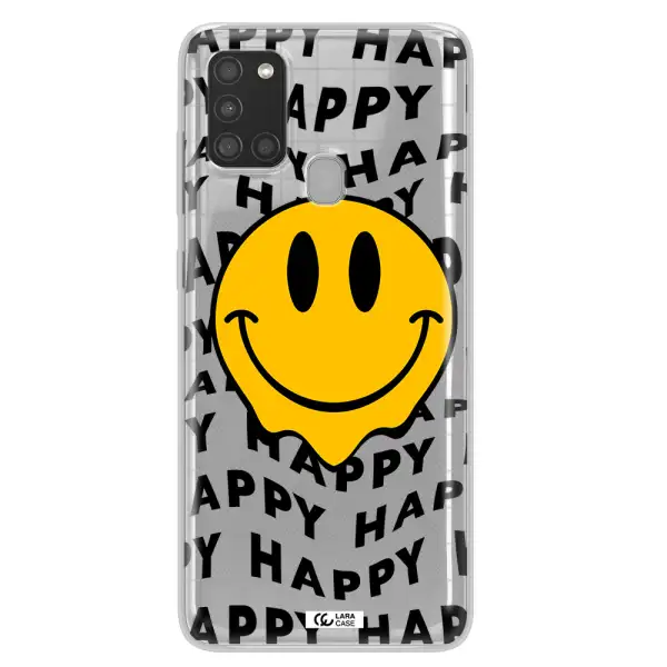 Happy Emoji Samsung A21S Clear TPU Case