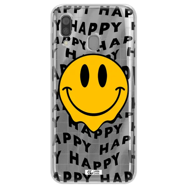 Happy Emoji Samsung A30 Clear TPU Case