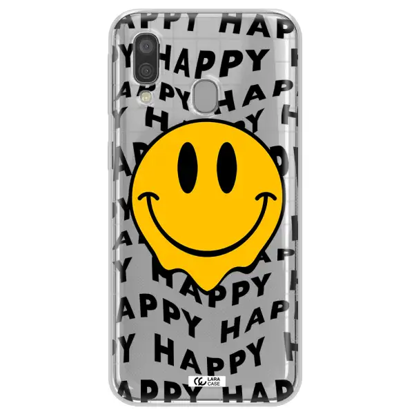 Happy Emoji Samsung A40 Clear TPU Case