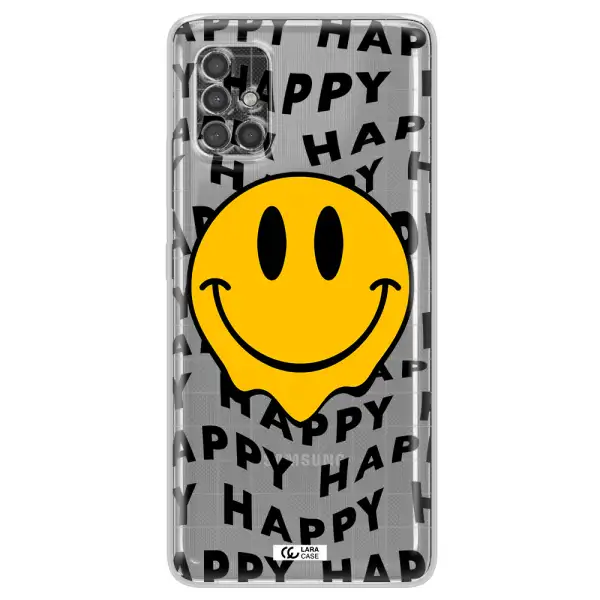 Happy Emoji Samsung A40S Clear Tpu Case