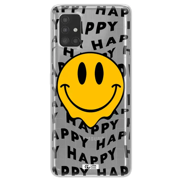 Happy Emoji Samsung A51 Clear TPU Case