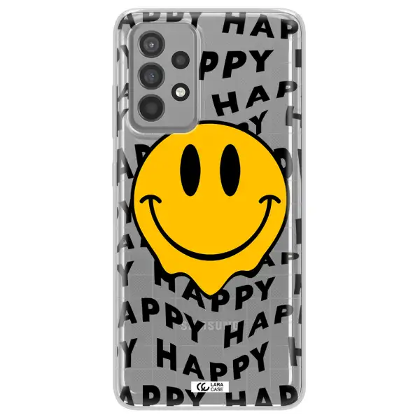 Happy Emoji Samsung A52 Clear TPU Case