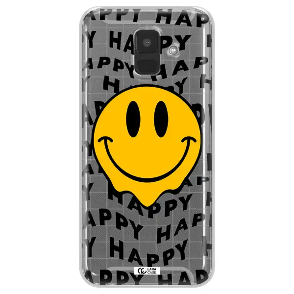 Happy Emoji Samsung A6 Clear TPU Case