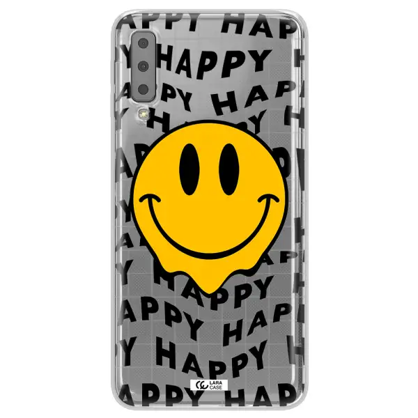 Happy Emoji Samsung A7 2018 Clear TPU Case