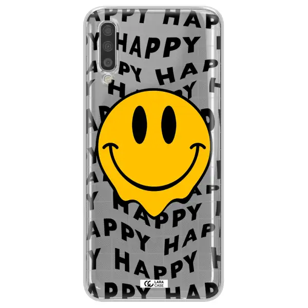 Happy Emoji Samsung A70 Clear TPU Case