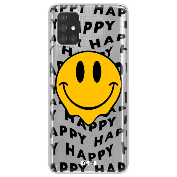 Happy Emoji Samsung A71 Clear TPU Case