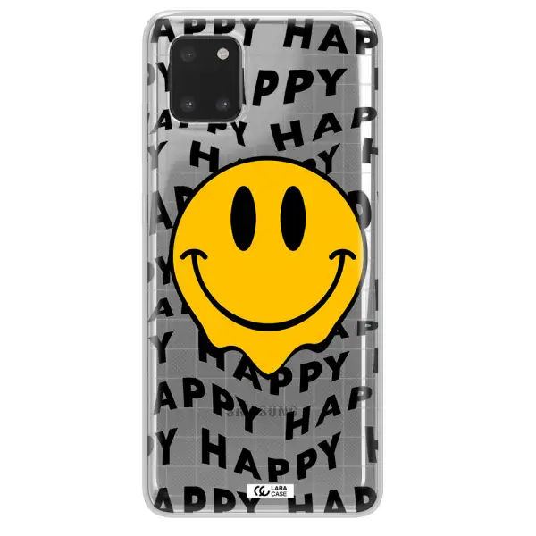 Happy Emoji Samsung A81 Clear TPU Case