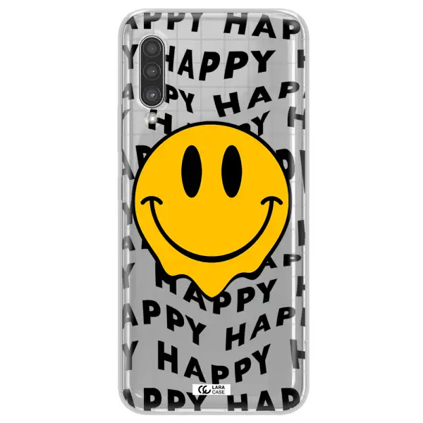 Happy Emoji Samsung A90 Clear TPU Case