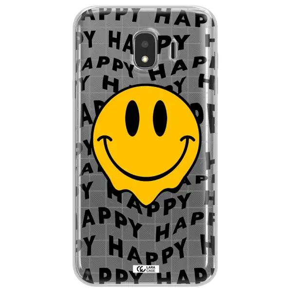 Happy Emoji Samsung J4 Clear TPU Case