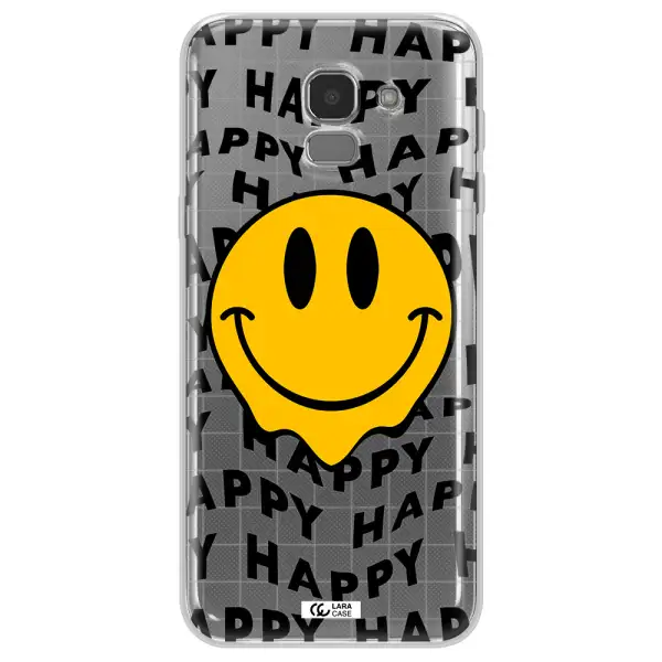 Happy Emoji Samsung J6 Clear TPU Case