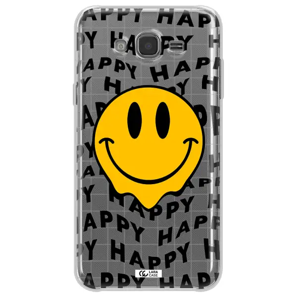 Happy Emoji Samsung J7 Core Clear TPU Case