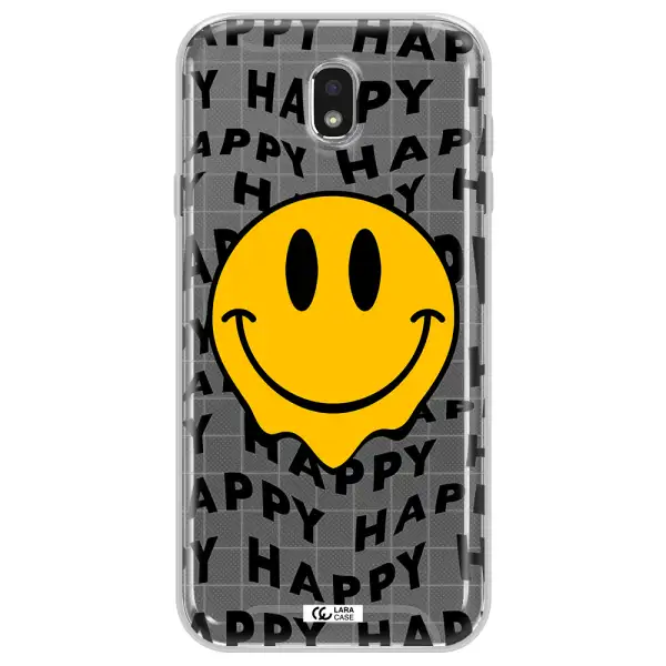 Happy Emoji Samsung J7 Pro Clear TPU Case