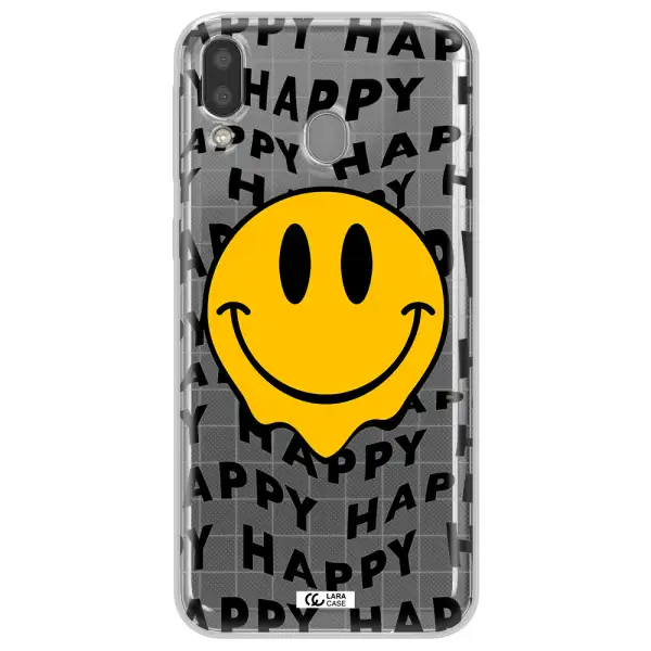 Happy Emoji Samsung M20 Clear TPU Case