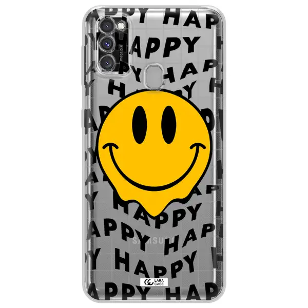 Happy Emoji Samsung M30S Clear TPU Case