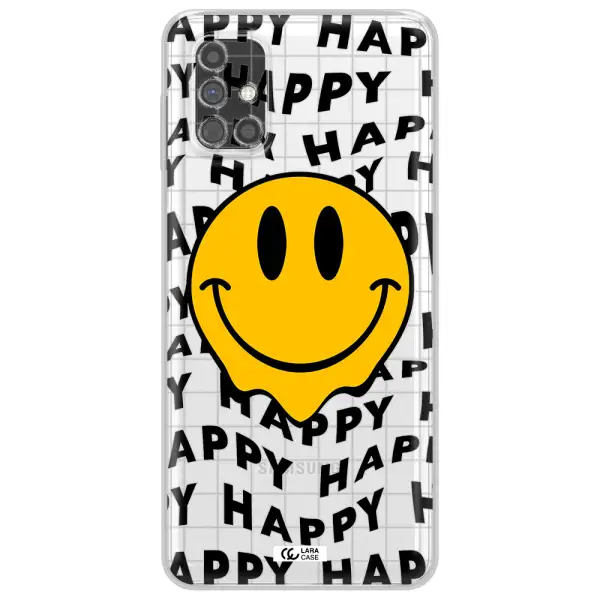 Happy Emoji Samsung M31S Clear TPU Case