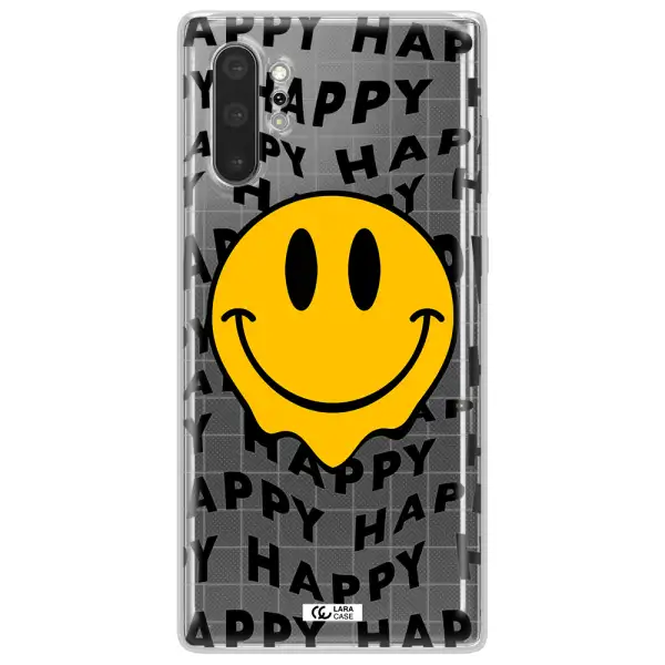 Happy Emoji Samsung Note 10 Plus Clear TPU Case