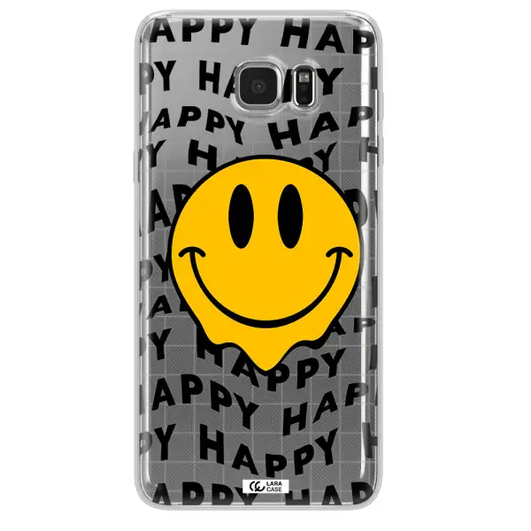 Happy Emoji Samsung Note 5 Clear TPU Case