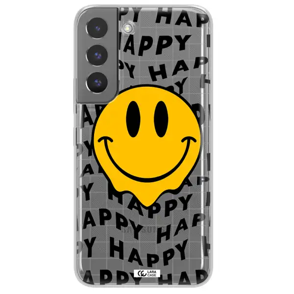 Happy Emoji Samsung S 22 Plus Clear TPU Case