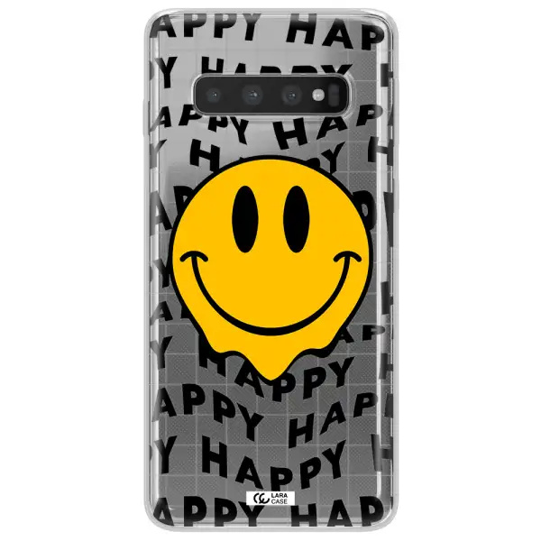 Happy Emoji Samsung S10 Plus Clear TPU Case