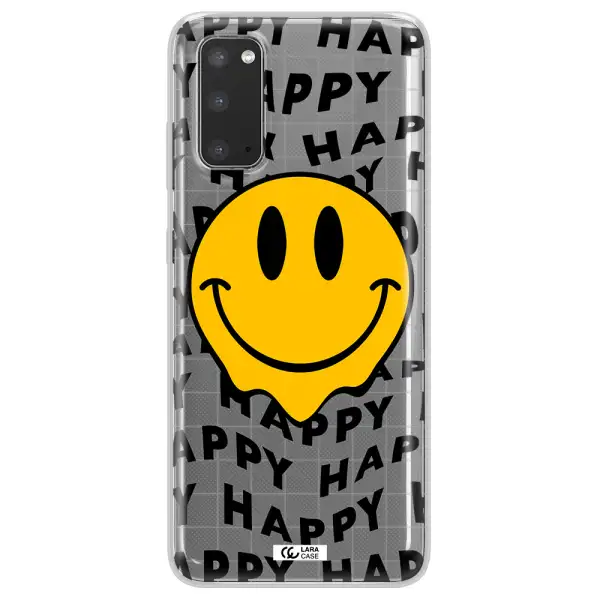 Happy Emoji Samsung S20 Clear TPU Case