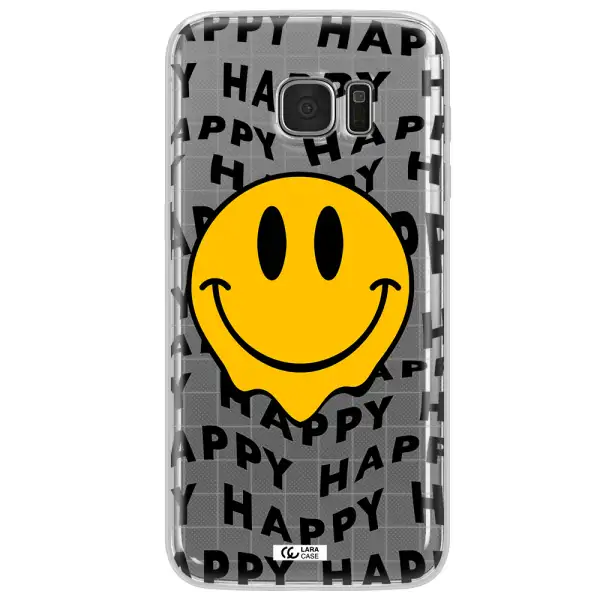 Happy Emoji Samsung S7 Edge Clear TPU Case