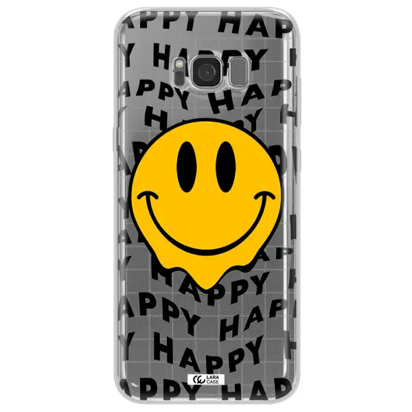 Happy Emoji Samsung S8 Plus Clear TPU Case