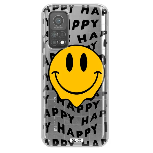 Happy Emoji Xiaomi Mi 10 T Pro Clear TPU Case