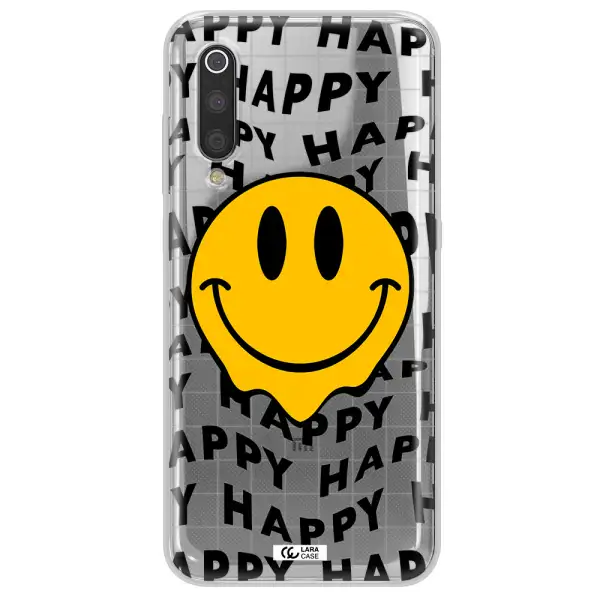 Happy Emoji Xiaomi Mi 9 Clear TPU Case