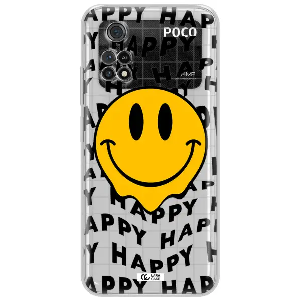 Happy Emoji Xiaomi Poco M4 Pro 4G Clear Tpu Case