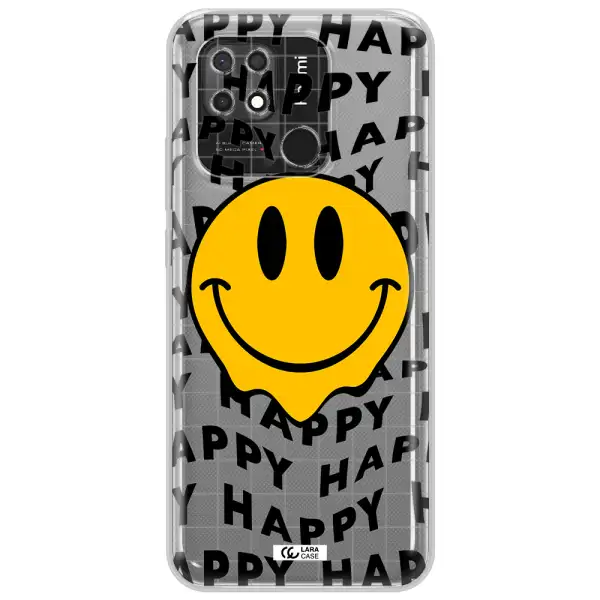 Happy Emoji Xiaomi Redmi 10C Clear TPU Case