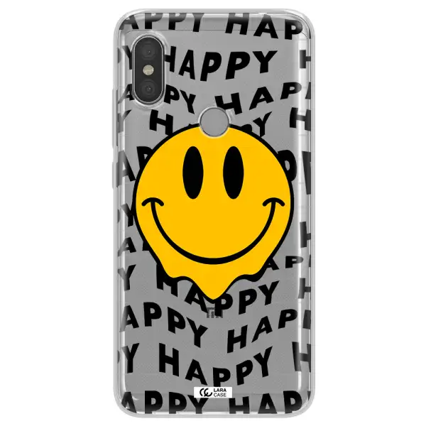 Happy Emoji Xiaomi Redmi Note 6 Pro Clear TPU Case