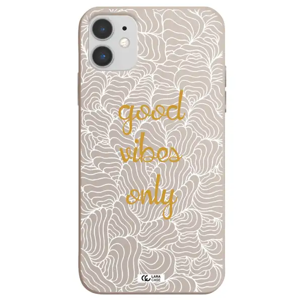 a white background with gold text Apple iPhone 11 Silicone Stone Case