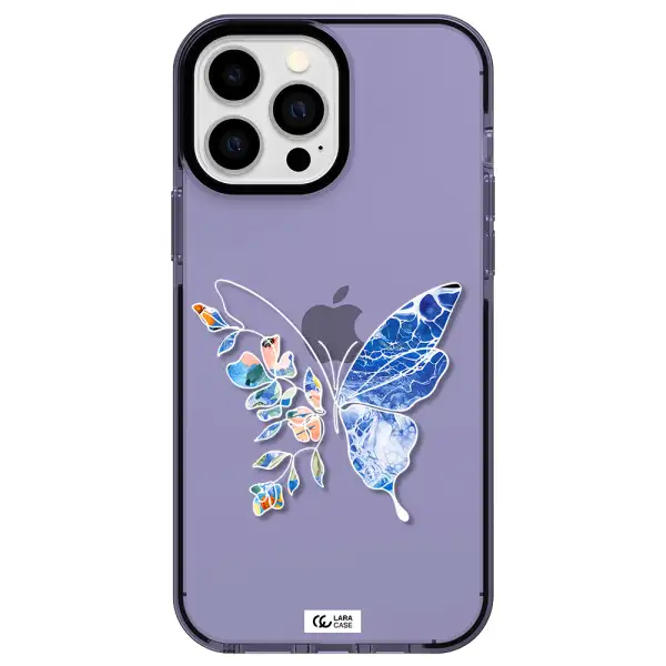 a white background with gold text Apple iPhone 13 Pro Max impact Lilac Case