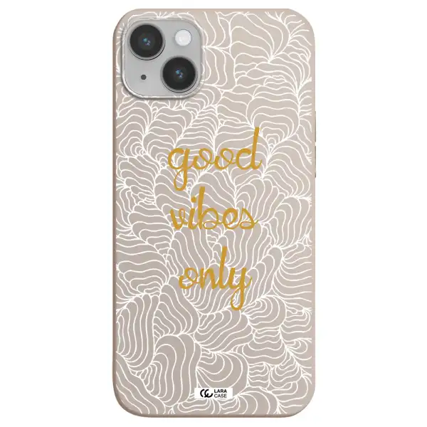 a white background with gold text Apple iPhone 14 plus Silicone Stone Case