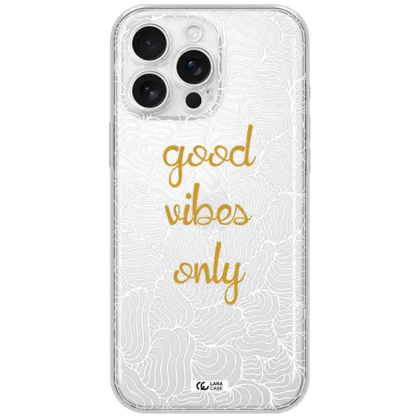 A White Background With Gold Text Apple Iphone 16 Pro Max Clear Tpu Case