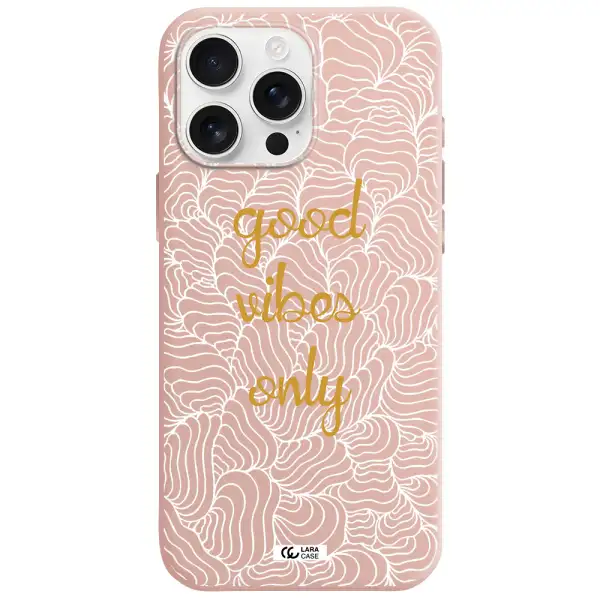 A White Background With Gold Text Apple Iphone 16 Pro Max Silicone Pastel Pink Case
