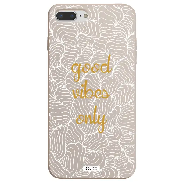 a white background with gold text Apple iPhone 7 plus Silicone Stone Case